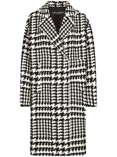 Cappotto con motivo pied-de-poule DOLCE&GABBANA | F0E2FTFMMGXS8030